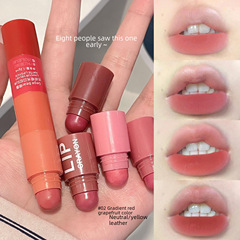 Crayon Lipstick ~ Four-Color Lipstick, One Multi-Color Velvet Matte Fog Korean Lipstick Set, Cosmetics Cross-Border