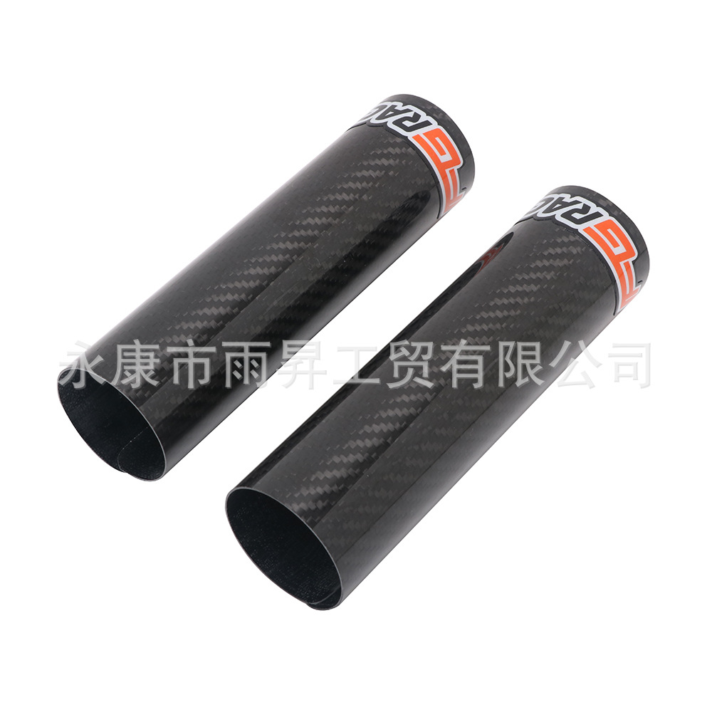 Suitable for Hengjian Two-Stroke Z300 S5 Protective Cover Front Shock Absorber Guard Carbon Fiber Ktm Warrior Titan Kaixi Huayang
