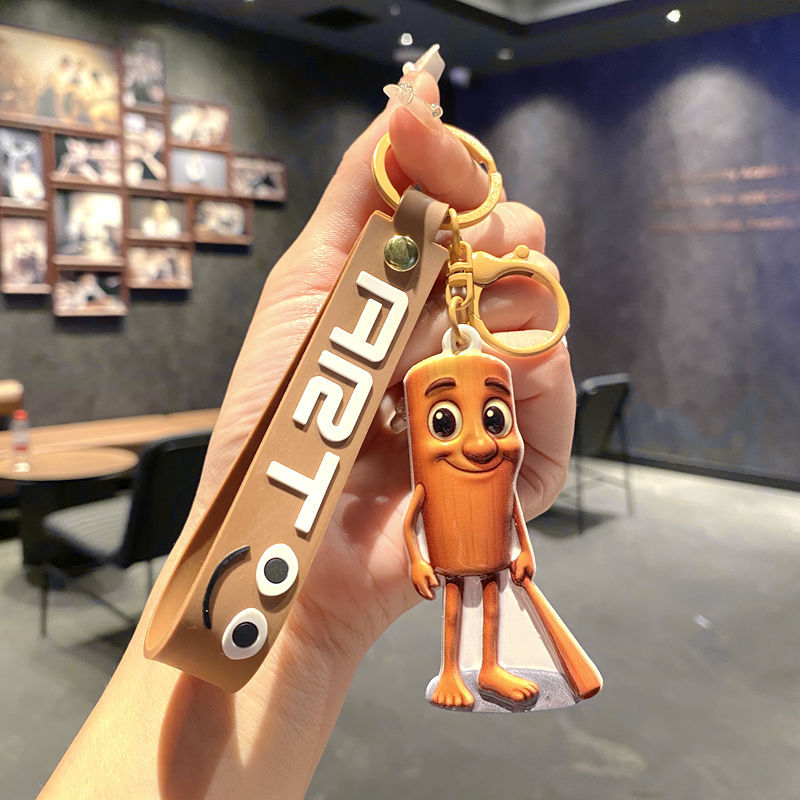 クロスボーダーウッドスティックマンペンダントホットステム外国版山海経キーホルダー面白い抽象フィギュアブラインドボックス小さなギフト