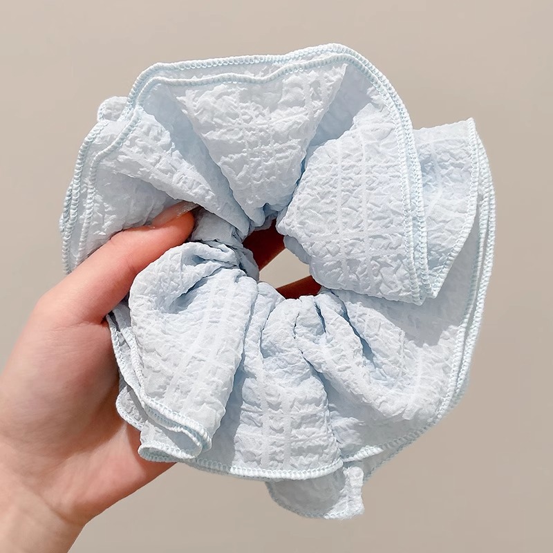 Coreano de encaje a cuadrícula anillo de cabello de intestino para mujeres 2026 nuevo estilo de cabello in-viento de gran tamaño bolas de cabello flor de tocado