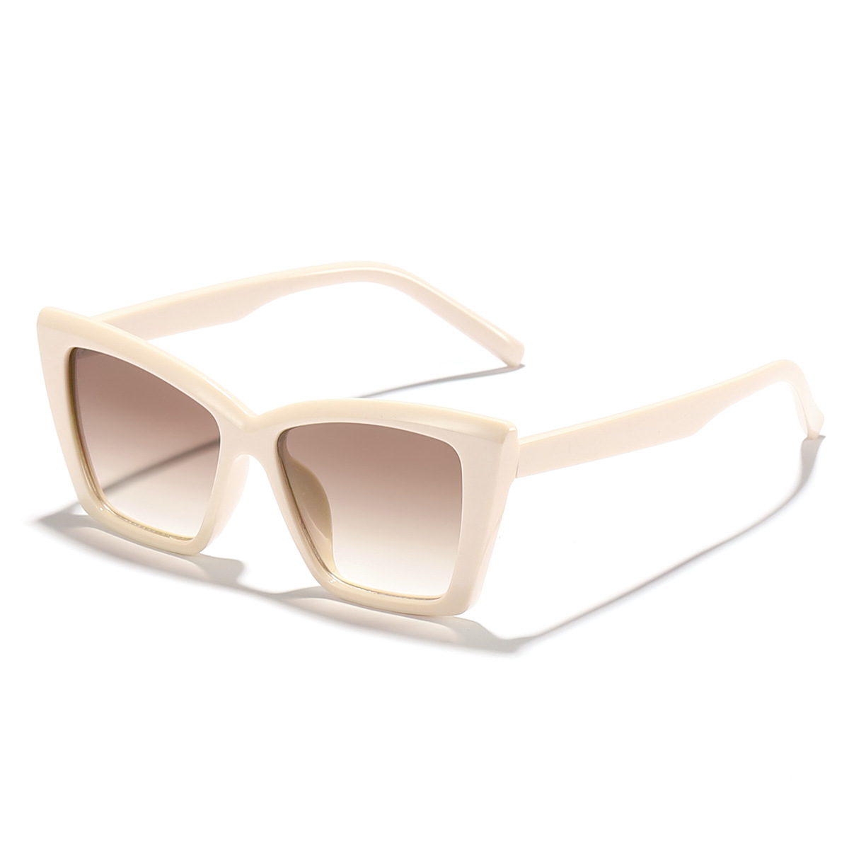 2024 nuevas gafas de sol con sombra de ojo de gato de marco grande de personalidad europea y americana