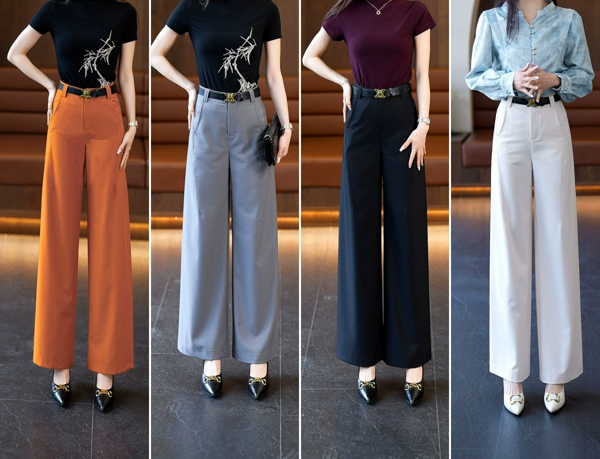 Весна/Лето 2025: стильные прямые брюки, свободные узкие широкие брюки