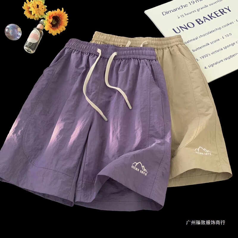 American Trendy Brand Quick-Drying Thin Shorts for Women Summer New Student Korean Style Loose and Versatile Casual Sports Pants