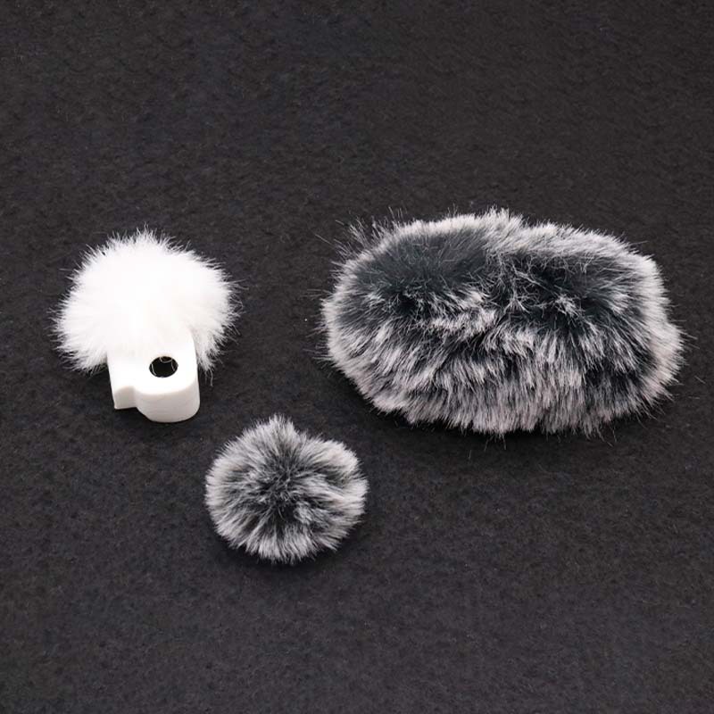 (2개) 공장 직접 마이크 방풍 커버 라이브 무선 칼라 클립 마이크 방풍 폭발 소음 감소 스웨터 커버