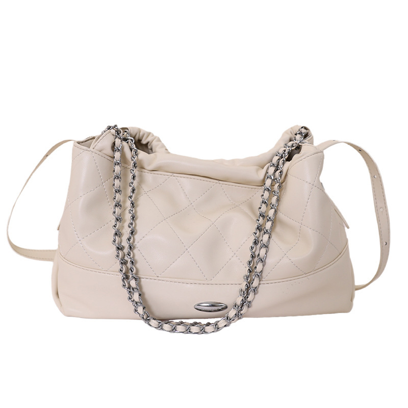Bolso de diamante para mujeres 2026 nueva primavera y verano sensación de lujo ligero bolso de hombro de nicho diario de gran capacidad bolso de cubo de transporte