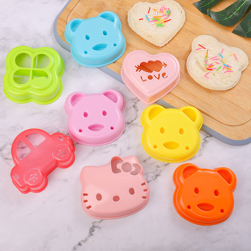Cross-border DIY bread cutter cute sandwich mold toast cutter sandwich maker bear bread mold