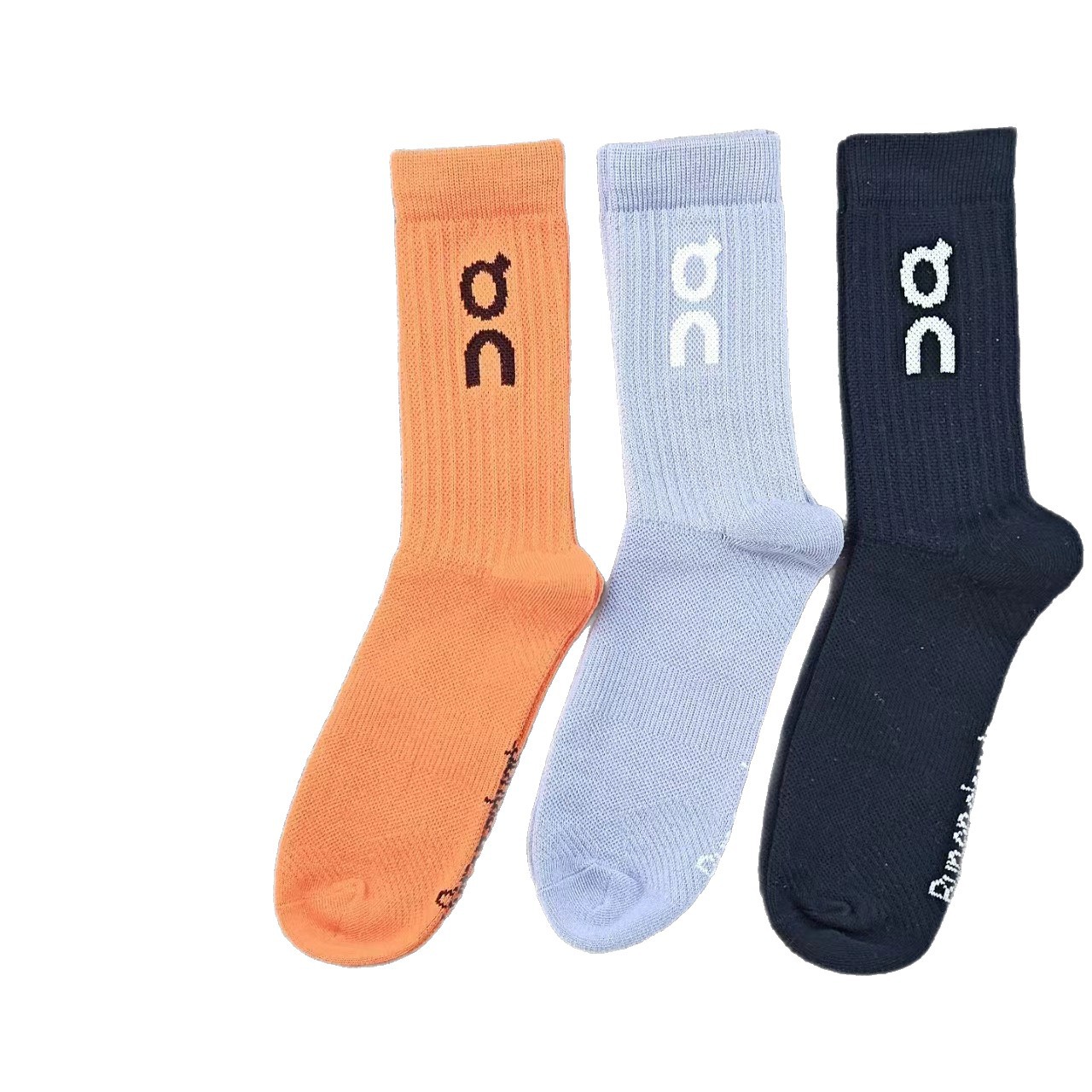 オンソックス 3足組 オンランニング カップルソックス ランニング 男女兼用 おしゃれソックス おしゃれ ミドルソックス スポーツ 吸汗性