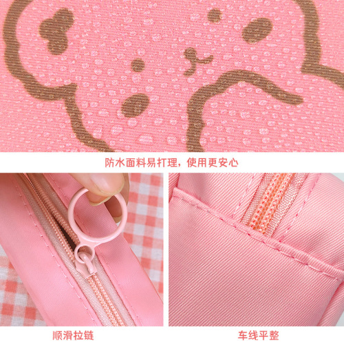 Cute girly heart ins large capacity aunt towel storage bag sanitary tampon bag travel portable mini cosmetic bag