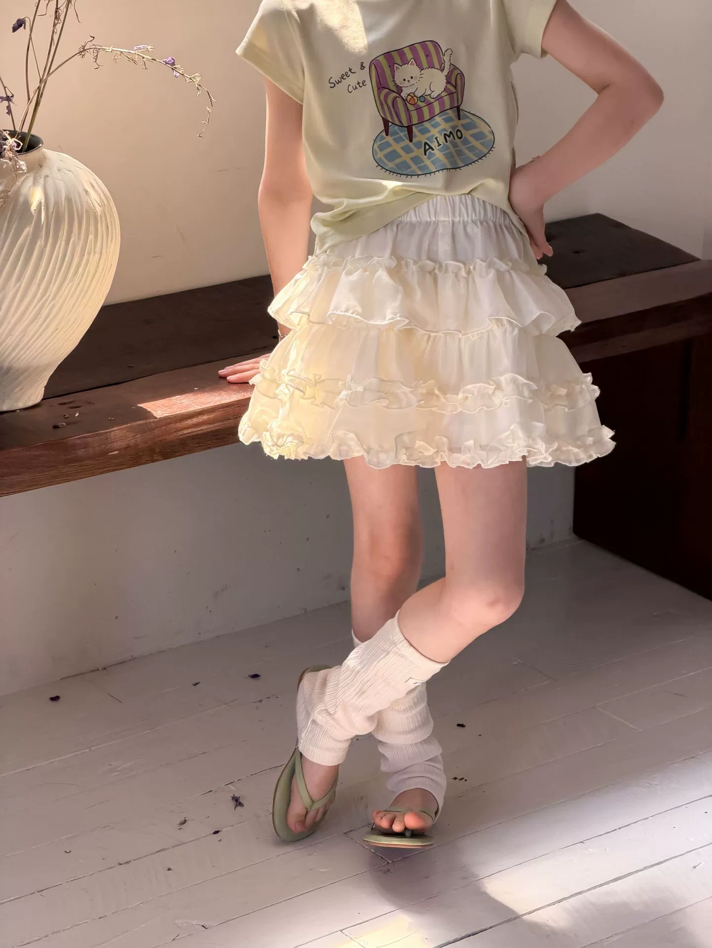 Девчоночья атмосферная юбка EMO bebé? (оригинал: Girls' atmospheric skirt, girl's sweet layered multi-layer fungus lace cake skirt)