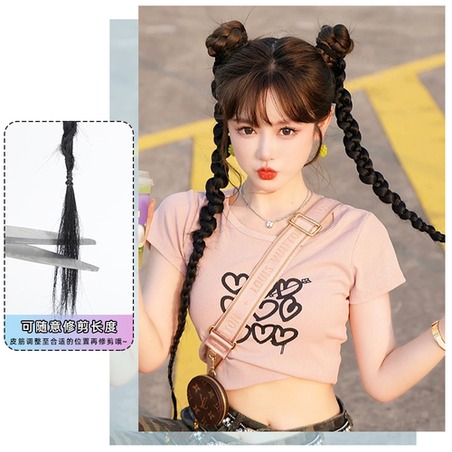 European and American style false braided ponytail, long braided ponytail, spicy girl's twisting ponytail, photography and performance boxing braids, dirty braids, female false hair