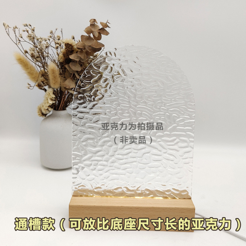 Isn風網赤小酒瓶伝言板充電小夜灯発光台座彫刻diyアルファベット灯led置物