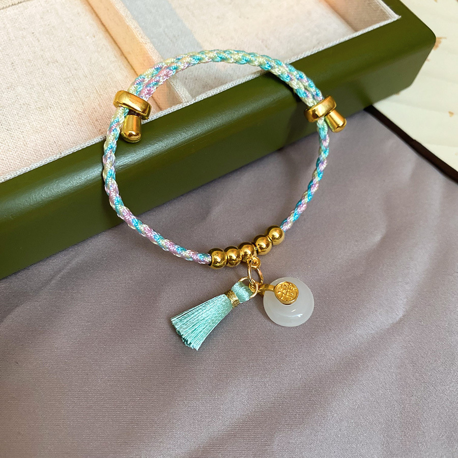 Dragon Boat Festival colorido cuerda tejida bolsa de la suerte colgante pulsera nueva pulsera de todo fósforo de moda china joyería de alta gama de nicho