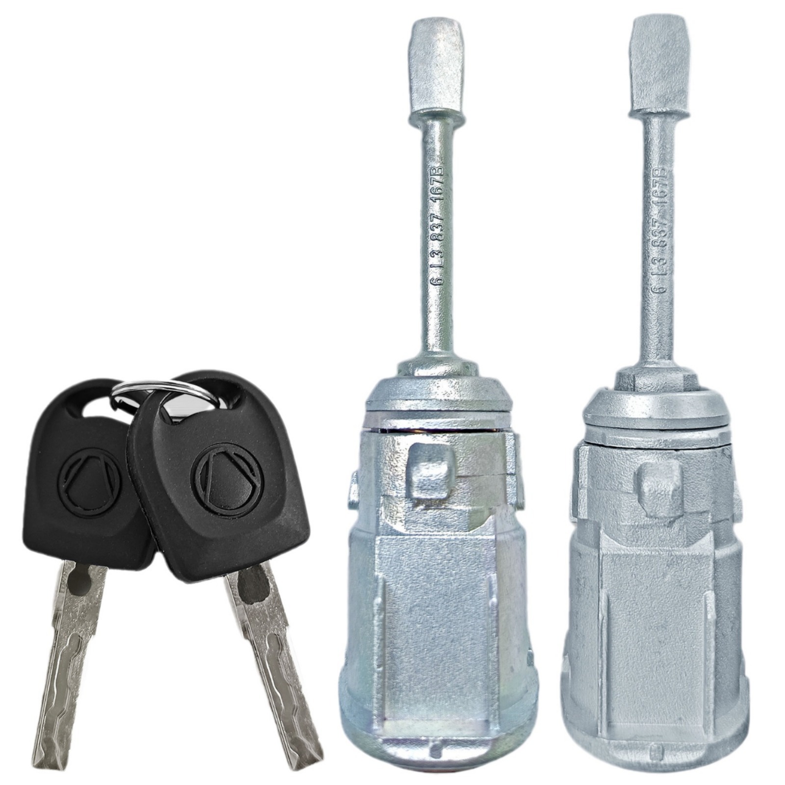 Se aplica a Volkswagen SEAT 6L3 cilindro de cerradura de puerta izquierda y derecha 2 llaves cilindro de cerradura accesorios de automóviles OE: 6L3837167B