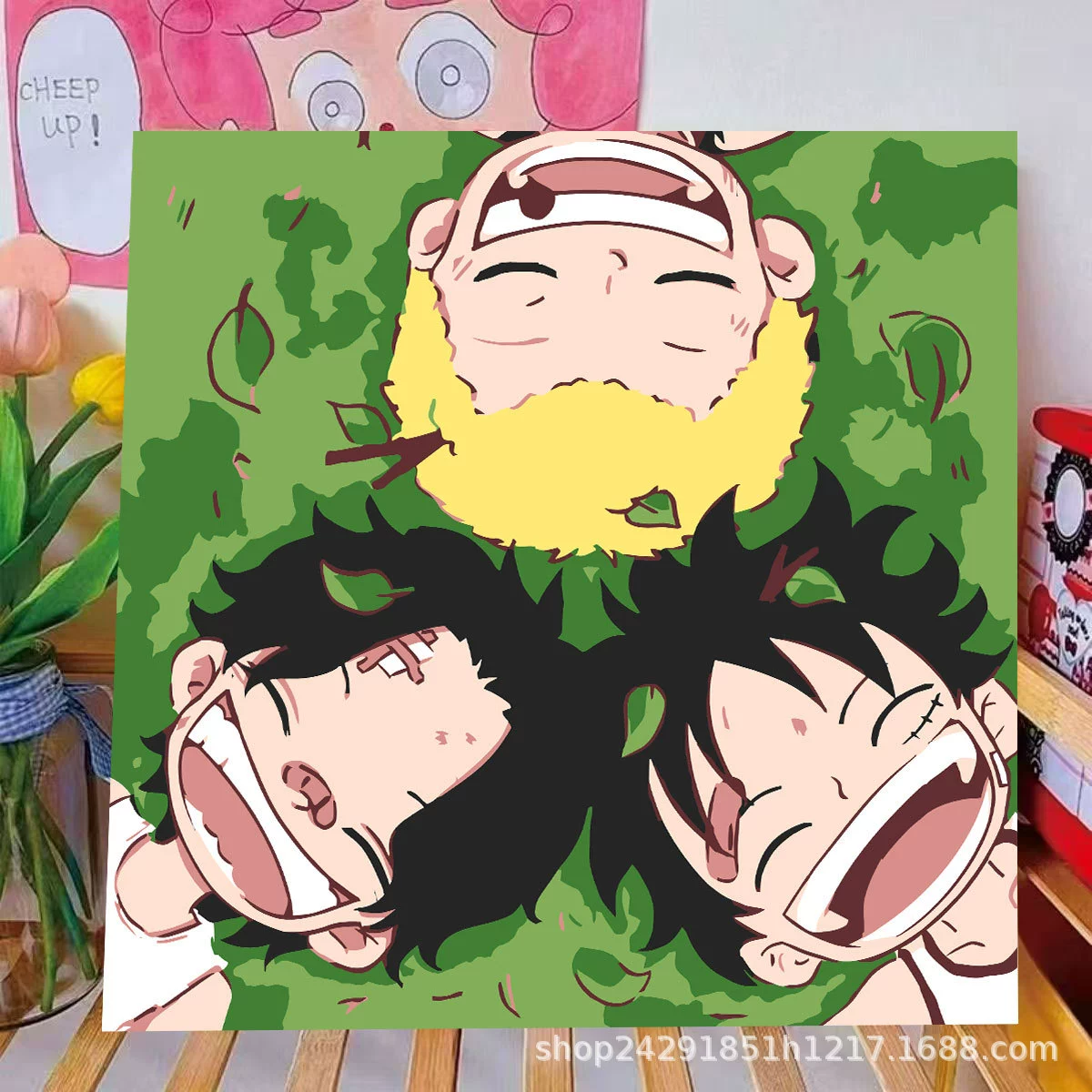 Популярные персонажи мультфильмов diy заполнение детских hand-painted мультфильм анимация простая граффити раскраска цифровая масляная живопись декор