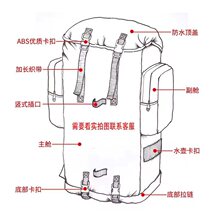 户外迷彩背囊大容量100L携行具男女升野营登山包双肩背包防水面料