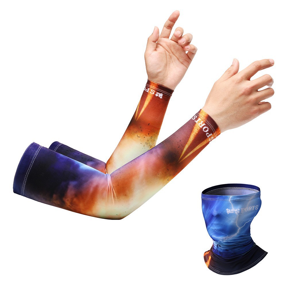 Manga de hielo de protección solar manga hombres y mujeres manga de mano de seda de hielo protección del brazo protección solar verano guantes delgados