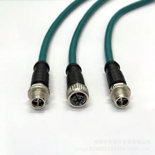 M12 X��8P�DRJ45 ˮ���^ CAT6 �����������B�Ӿ�