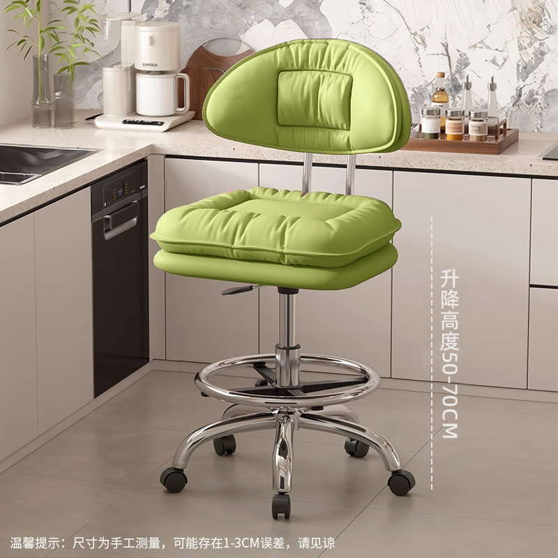 Taburete de cocina silla de bar casera silla de bar giratoria caja registradora taburete elevable respaldo silla de belleza silla de peluquería