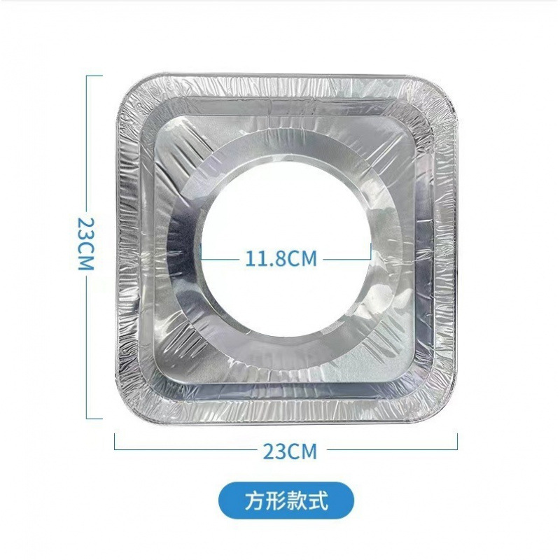 pegatinas de cocina a prueba de aceite pegatinas de cocina de gas almohadilla protectora cocina redonda cubierta de cocina anillo de papel de estaño papel de aluminio horno de aluminio