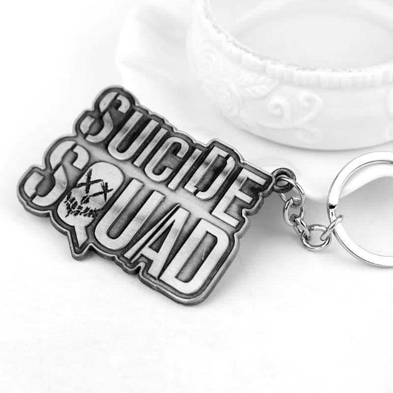自杀小队Suicide Squad钥匙扣欧美影视锌合金创意字母钥匙链批发