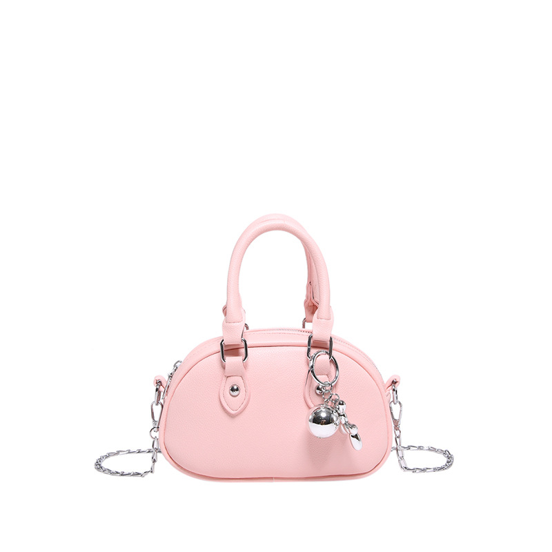 2024 nuevo temperamento diseño de moda bolso de hombro de color sólido estilo retro cremallera concha textura mochila