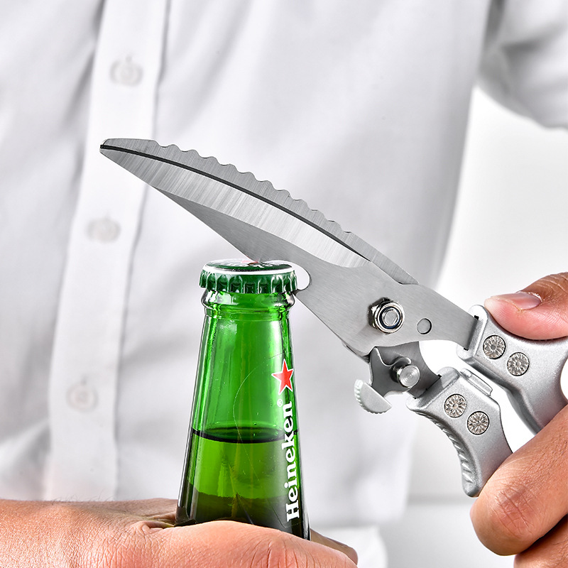 铝合金柄不锈钢鸡骨剪 多功能厨房剪鸡鹅鱼剪剪鸡剪食物剪