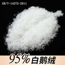 国标水洗95白鹅绒高蓬松高清洁羽绒品牌服装枕头被子填充物批发价