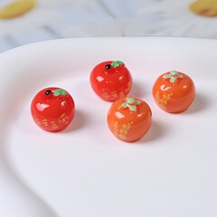 仿真立体苹果食玩 diy汽车摆件冰箱贴洞洞鞋鞋花饰品树脂配件批发