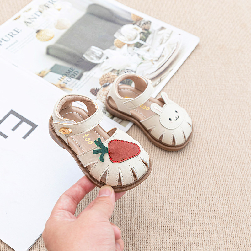 Baby Sandals Women's 2024 Summer New 1-5 Years Old Cute Toddler Shoes 3-4 Years Old Children's Princess Shoes