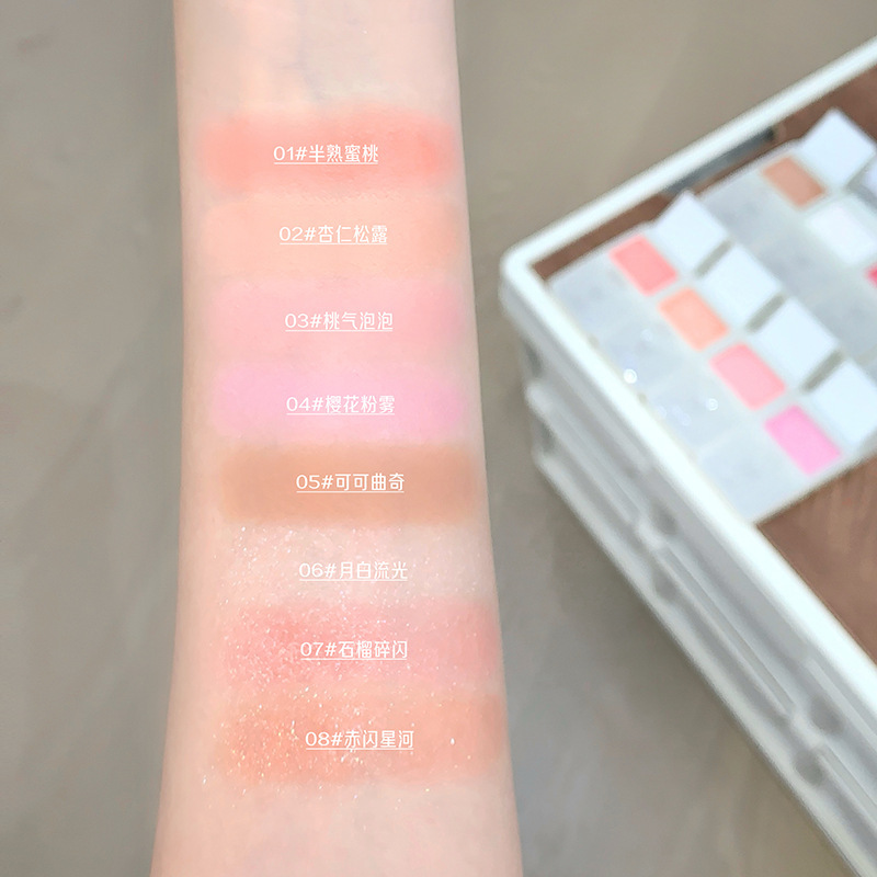 Gege bear sliding mousse blush, polvo mate, mascarilla de maquillaje transfronterizo al por mayor