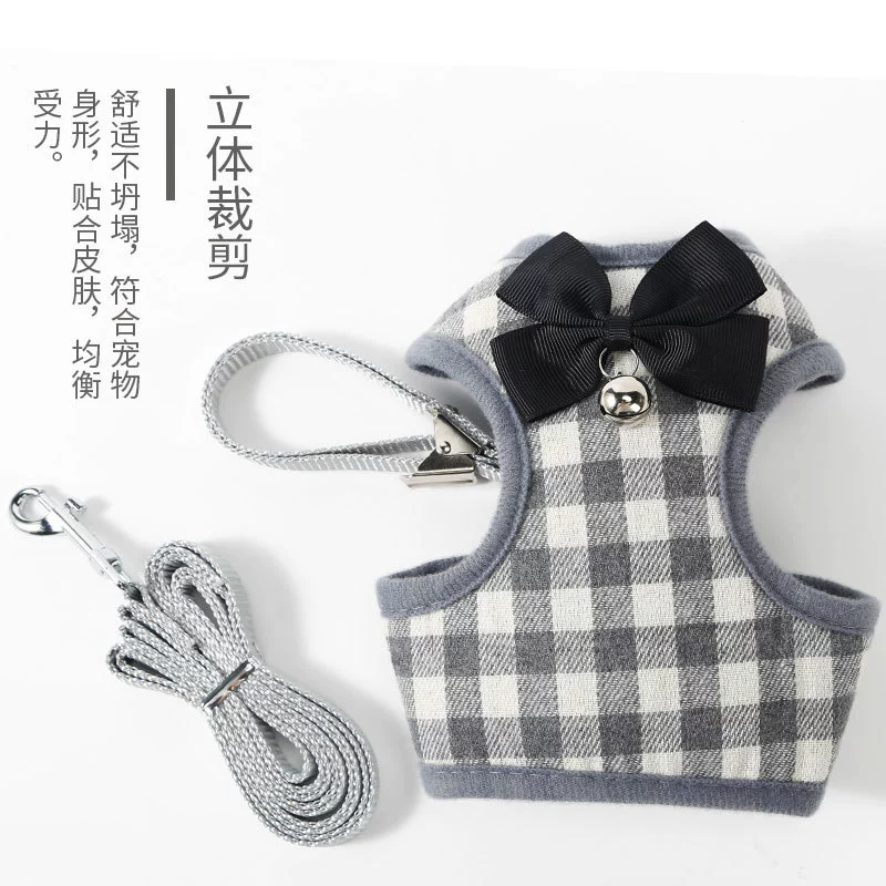 Тяговая веревка для котенка Китти Кошка прогулочная веревка жилет в стиле выхода на улицу с защитой от взлома бесплатно Котенок Мини Супер детская цепочка для кошек товары для животных