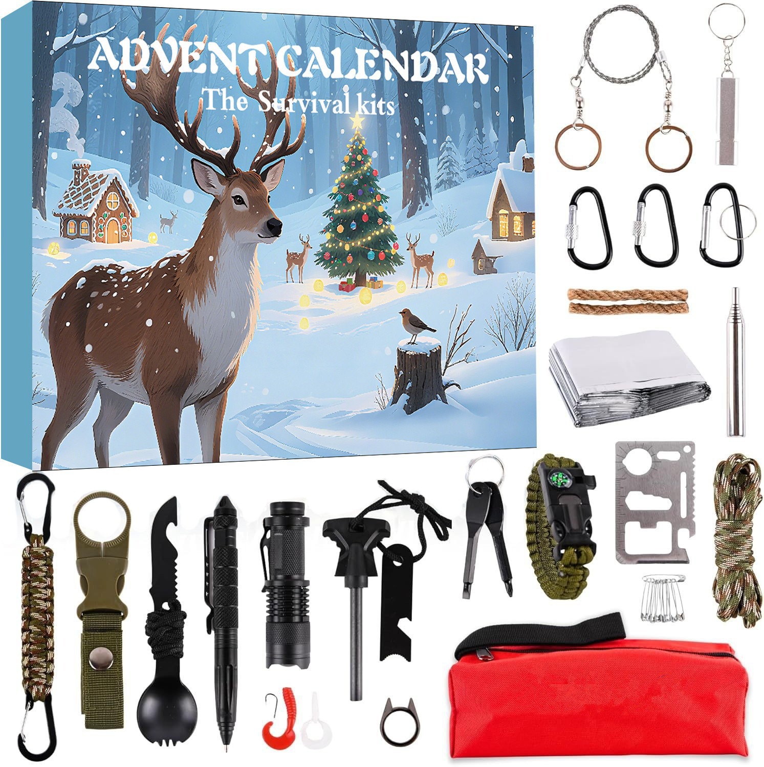 2023 Navidad cuenta atrás caja de montaje bloques construcción descompresión joyería unicornio chica juguete niños y niñas regalo