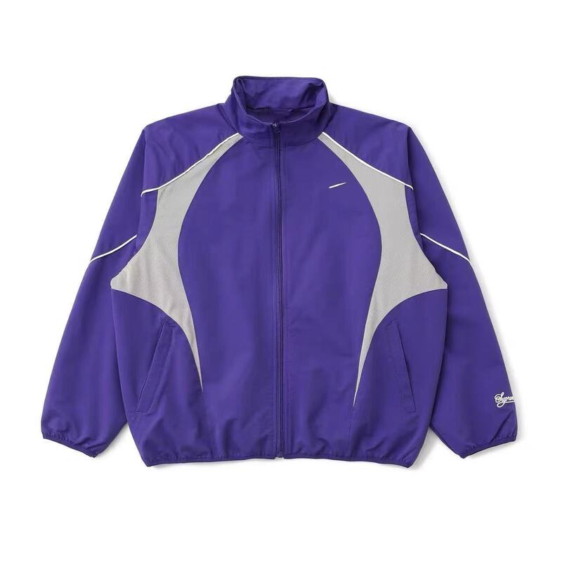 Cross-Border Celebrity-Style Suprex Ni Collaboration Embroidered Logo Zipper Loose Casual Jacket and Pants Cross-Border Celebrity-Style Suprex Ni Collaboration Embroidered Logo Zipper Loose Casual Jacket and Pants