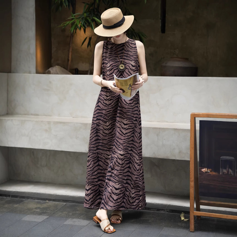 Nynzpf Only Offers Exchanges for the Same Style, No Refunds! 2026 Summer Very Slimming Sleeveless Dress, 30% Linen, 70% Tencel Nynzpf Only Offers Exchanges for the Same Style, No Refunds! 2026 Summer Very Slimming Sleeveless Dress, 30% Linen, 70% Tencel