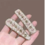 镶钻新款甜美粉色刘海夹