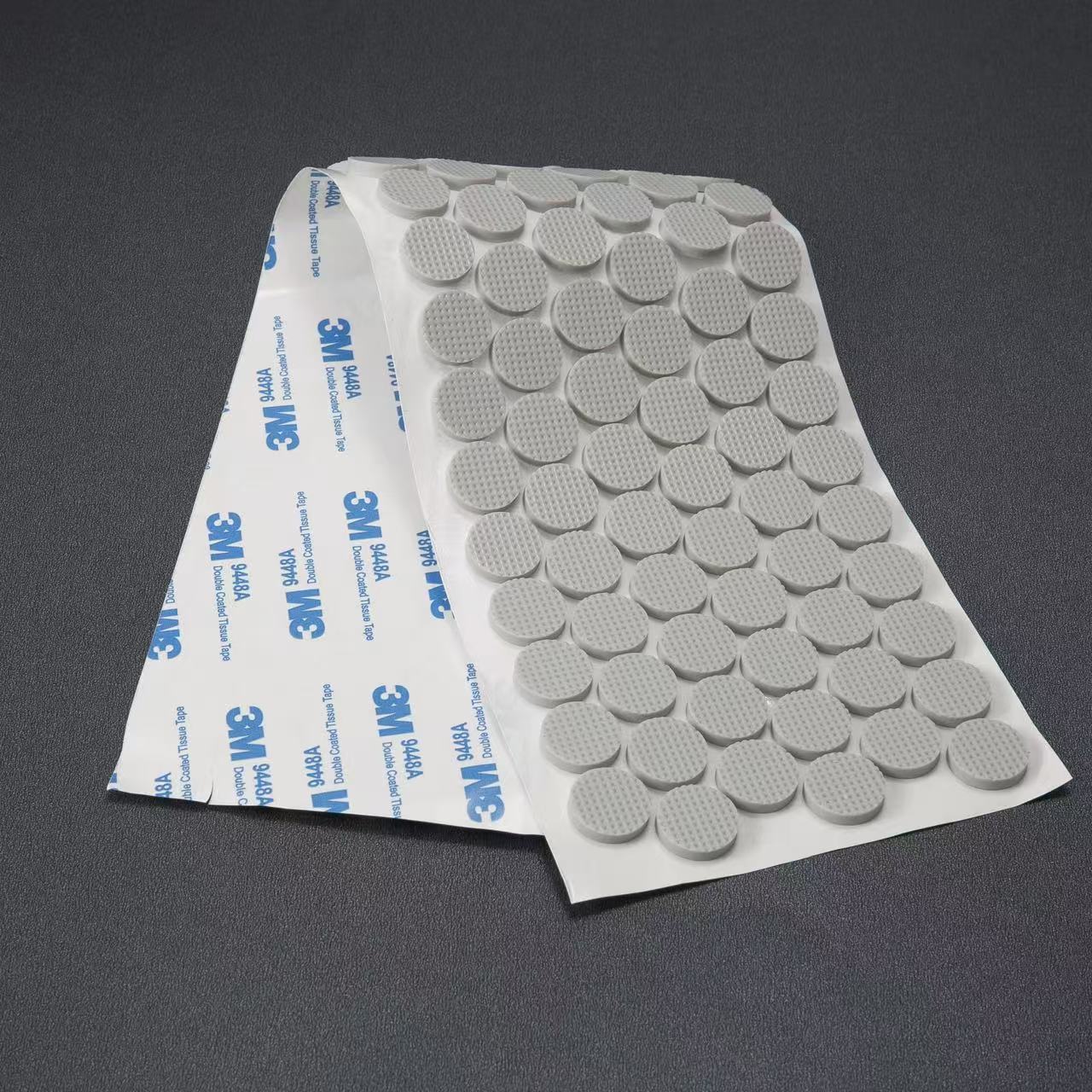 Waterproof round silicone self-adhesive non-slip adhesive pad