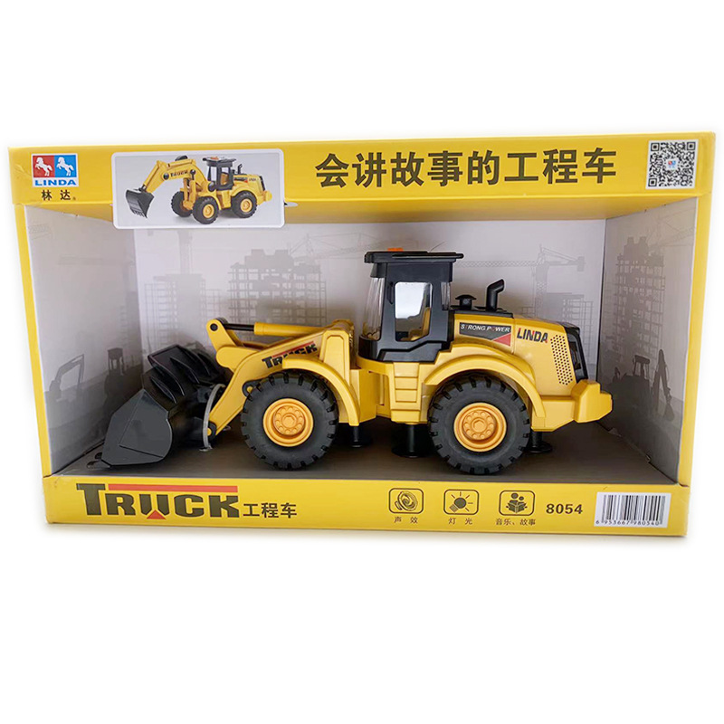 Linda historia contando la inercia del coche de juguete de los niños ingeniería de la música coche de bomberos policía coche mezclador camión vehículo todoterreno al por mayor
