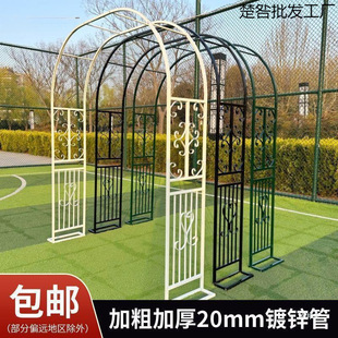 Outdoor Wrought Iron Arch European-Style Climbing Trellis Courtyard Flower Stand Garden Rose Flower Support Clematis Pothos Plant Stand