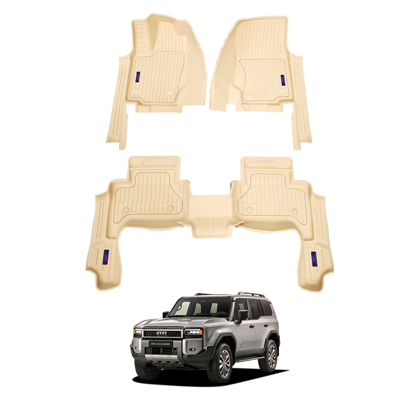 24 Prado dominante beige alfombrilla de coche especial Prado Lc250 Floor Mat alfombrilla de inyección