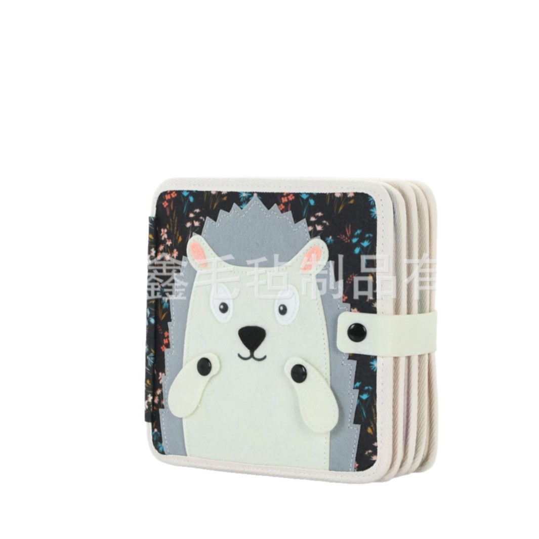 Libros de fieltro para la educación temprana de bebés, nuevos en stock, resistentes a desgarros y reutilizables, para el desarrollo cognitivo, libros de fieltro silenciosos al por mayor.