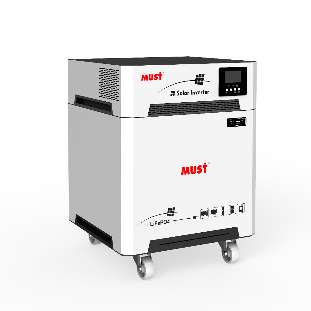 MUST储能一体机3KW DC48V配套100AH锂电池AC120V家用储能电源