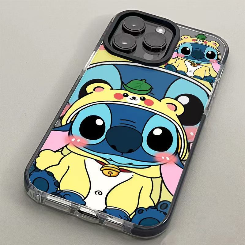 Stitch Apple 15 Mobile Phone Case iphone16promax Transparent 13 Ring Shell 14 Drop-Resistant 11 Silicone Soft 8p