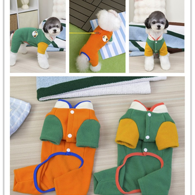 宠物服装小型犬狗衣服猫咪秋冬保暖舒适新款批发25立领摇粒绒四腿|undefined