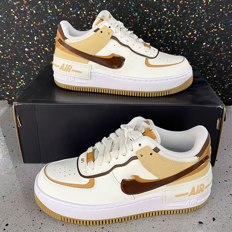 Pure Original AF1Shadow Air Force Macaron Jelly Deconstruction Stitching Men's and Women's Lightweight Platform All-match Sports Sneakers Pure Original AF1Shadow Air Force Macaron Jelly Deconstruction Stitching Men's and Women's Lightweight Platform All-match Sports Sneakers