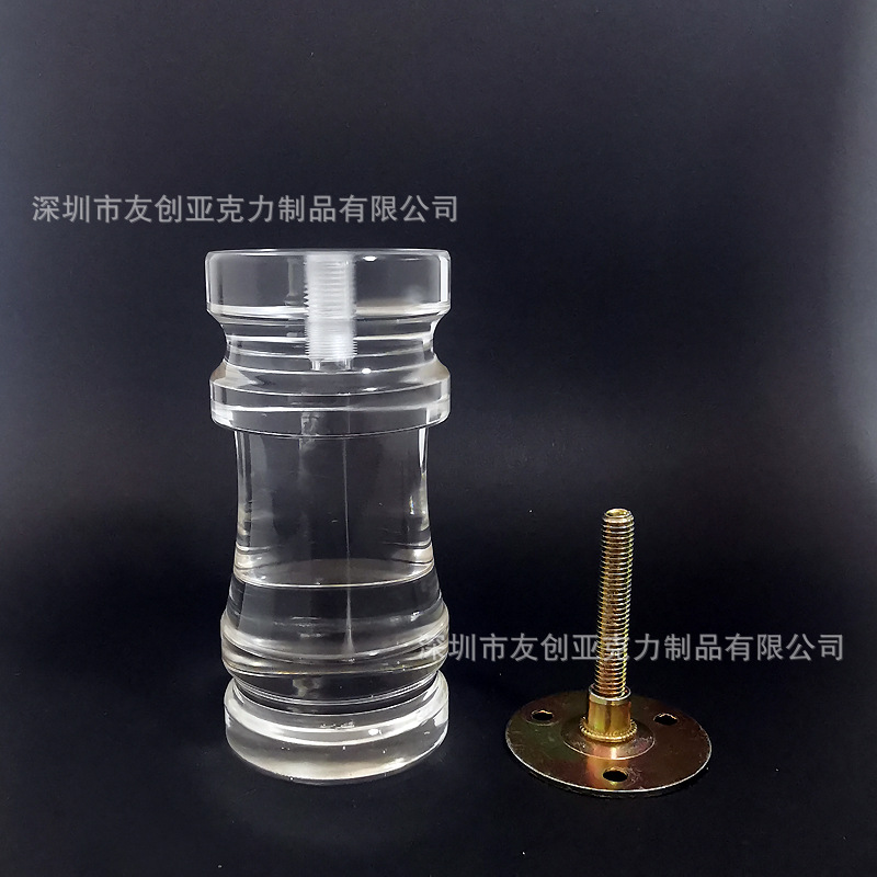 亚克力家具腿 茶几水晶脚 餐椅脚 床脚 椅子脚 桌子脚 柜脚 台脚