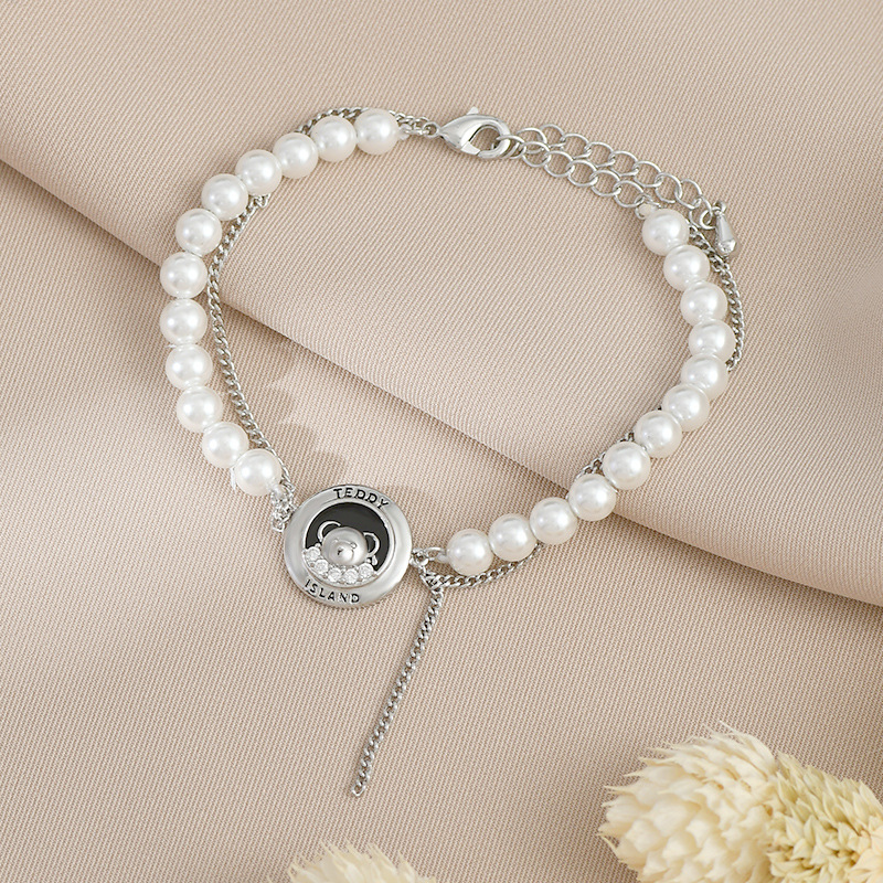 Fashion Bear Copper Beaded Bracelets 1 Piece