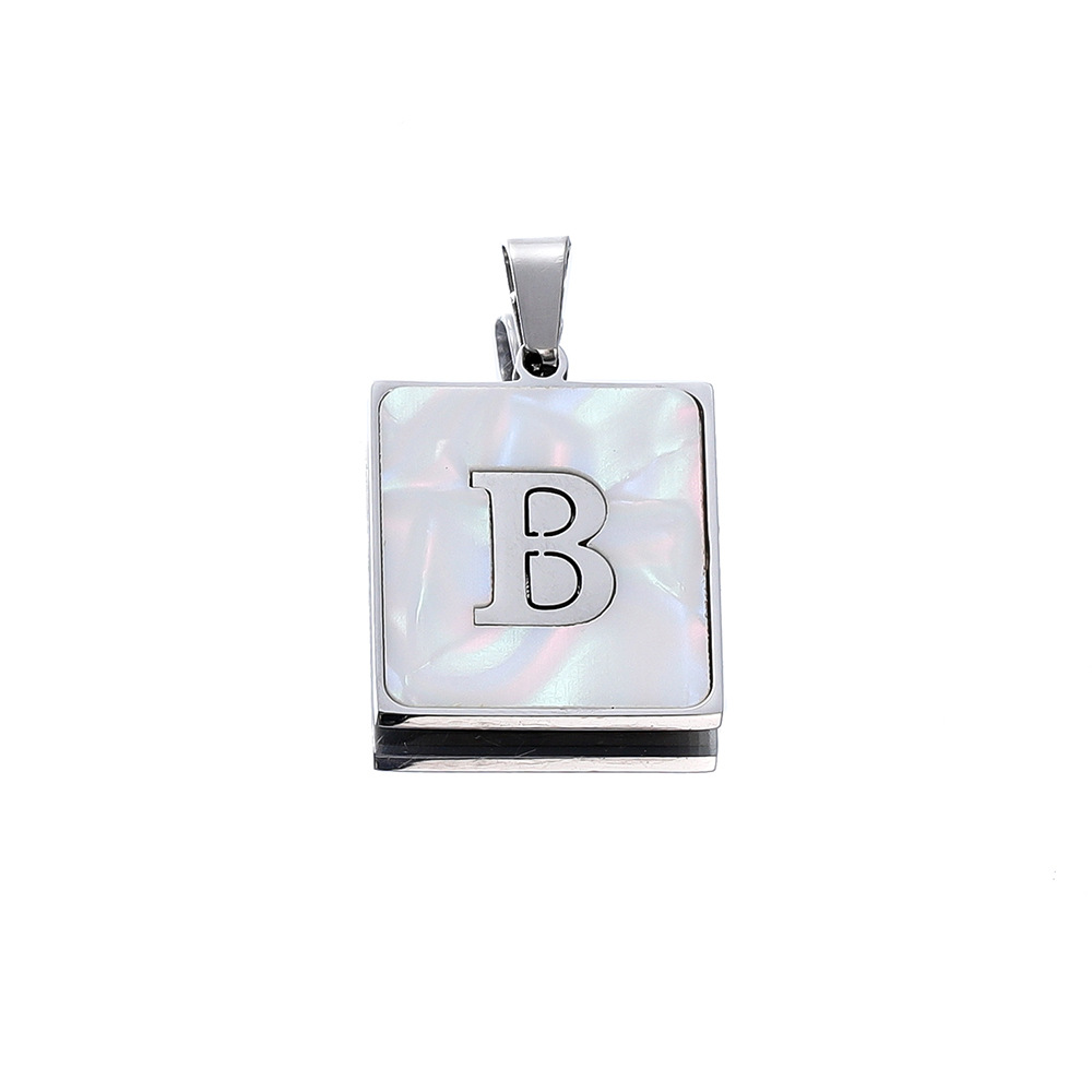 4g Weight Pendant Jewelry Making Type DIY Jewelry Accessories Classification 304 Stainless Steel Material Letter Pattern Plating Design Casual, Sports Style 304 Stainless Steel Letter Pendant 8