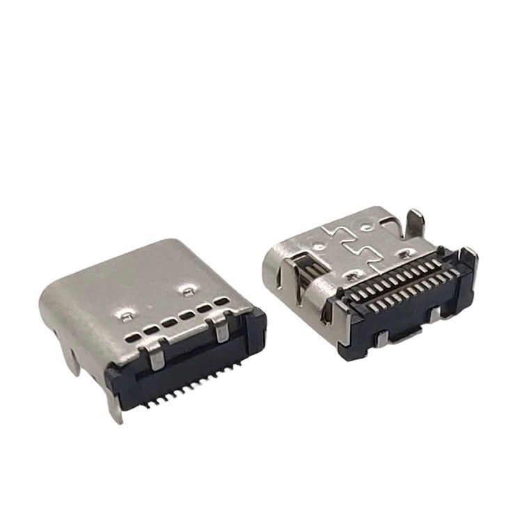 TYPE-C female socket 24PIN horizontal SMT connector TYPEC board double row patch female socket