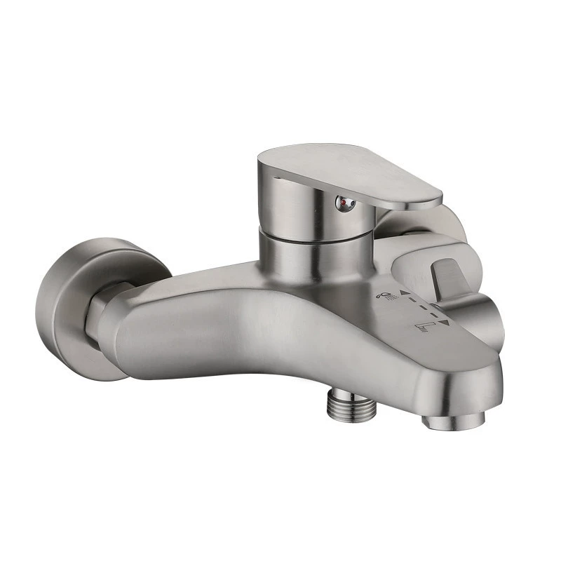 304 Stainless Steel Shower Large Consolidated Bath Show Entering the Wall -type Bathroom Sanlian Water Large Mixed Water Mixed Valve