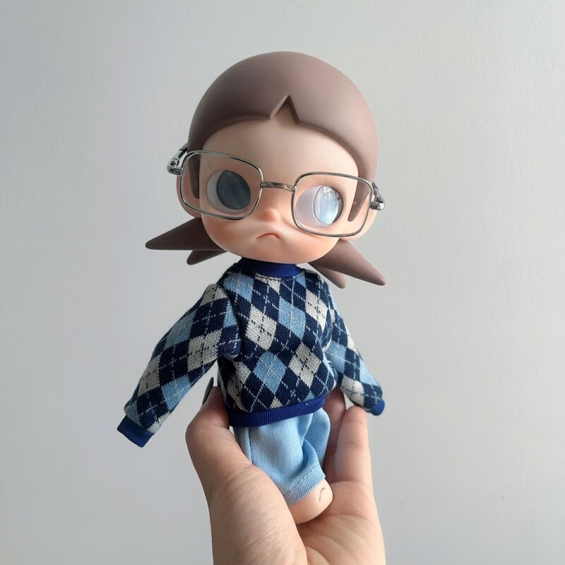 20cm Gazi Sister Sweater Zsiga Movable Doll Dream Destination Bjd Doll Clothes Striped Autumn and Winter Top